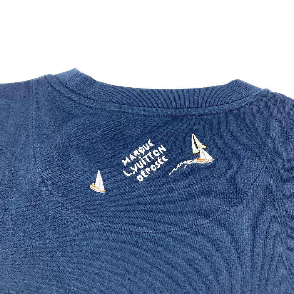 LOUIS VUITTON トップス アパレル 半袖 LVロゴ 2025年モデル RM252MM 半袖Tシャツ コットン メンズ ネイビー