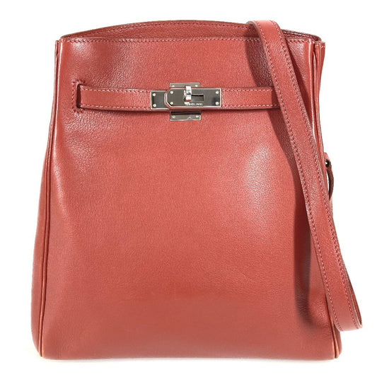 HERMES Vintage Kelly Sport MM Kelly Sport MM Shoulder Bag Leather Ladies Brown
