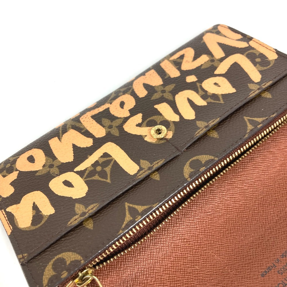 LOUIS VUITTON M92190 旧モノグラムグラフィティ ポシェットポルトモネクレディ 2つ折り ロングウォレット 長財布 モノグラムグラフィティキャンバス ユニセックス オレンジ