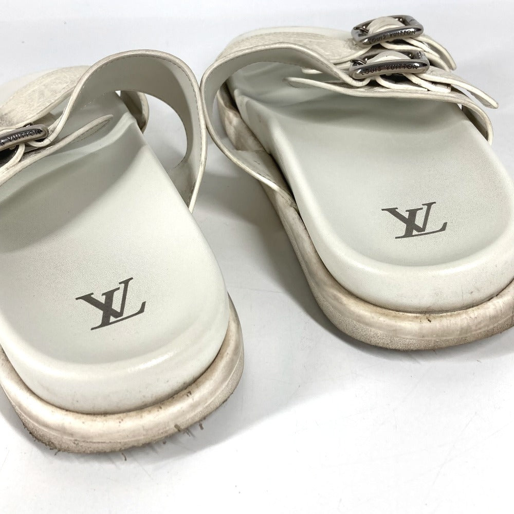 LOUIS VUITTON 1AJVDJ モノグラム LV ヴェニス ミュール サンダル 靴 シューズ サンダル レザー メンズ ブロン ホワイト