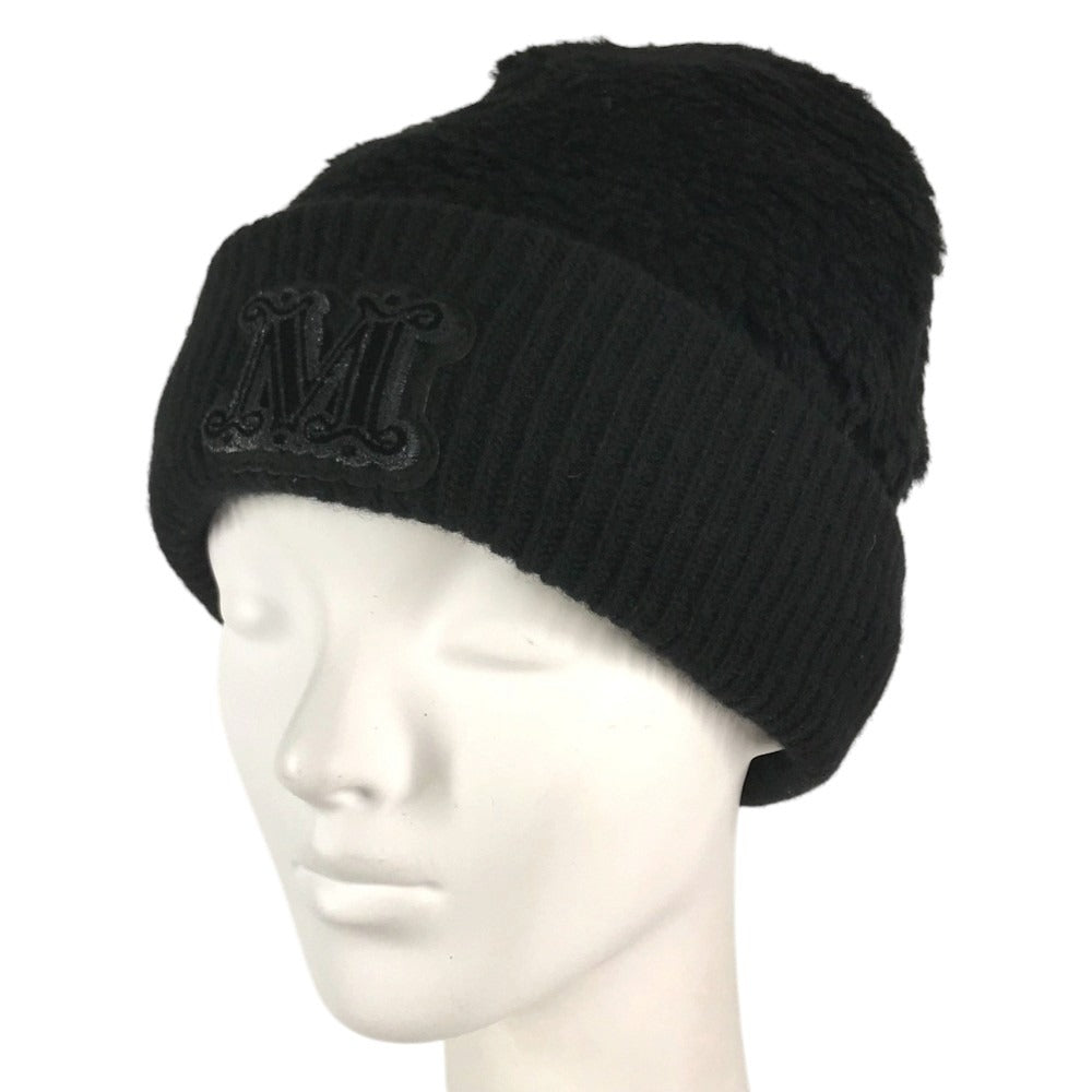 MAX MARA Teddy Bear M Logo beanie hat knit hat knit cap Knit hat alpaca / wool Knit hat Used