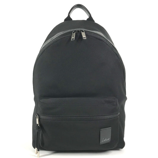 Dior logo backpack bag Backpack Canvas Black Used