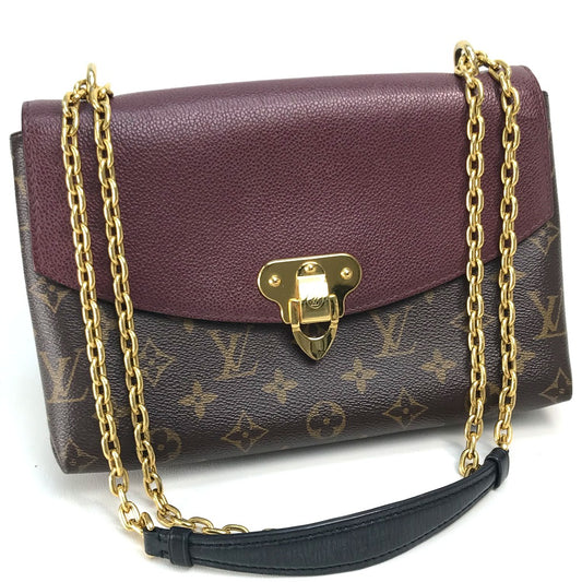 LOUIS VUITTON M43715 モノグラム サン・プラシード カバン ワンショルダー ショルダーバッグ モノグラムキャンバス レディース ボルドー ブラウン
