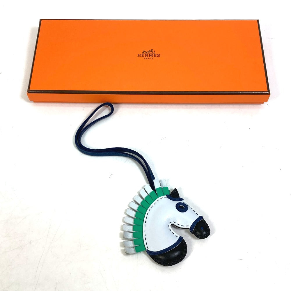 HERMES GG Camaieu Charm Bag Strap Charm Anjou Milo Women's Light Blue