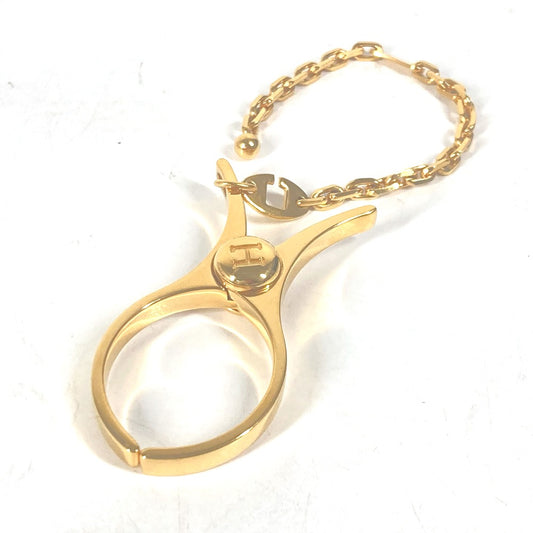 HERMES Fillou Glove Holder, Keychain, Glove Holder, Metal, Women's, Gold
