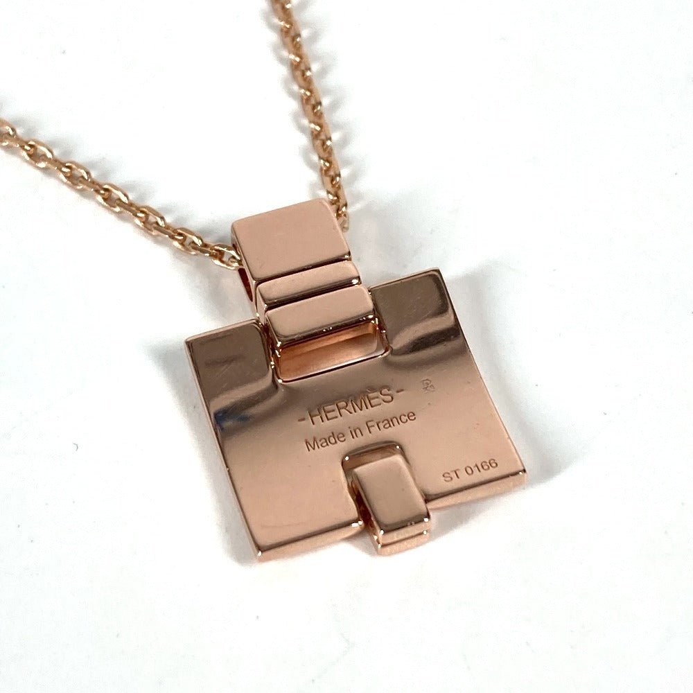 HERMES Accessories Eileen Chain H Logo Necklace in Metal, Black
