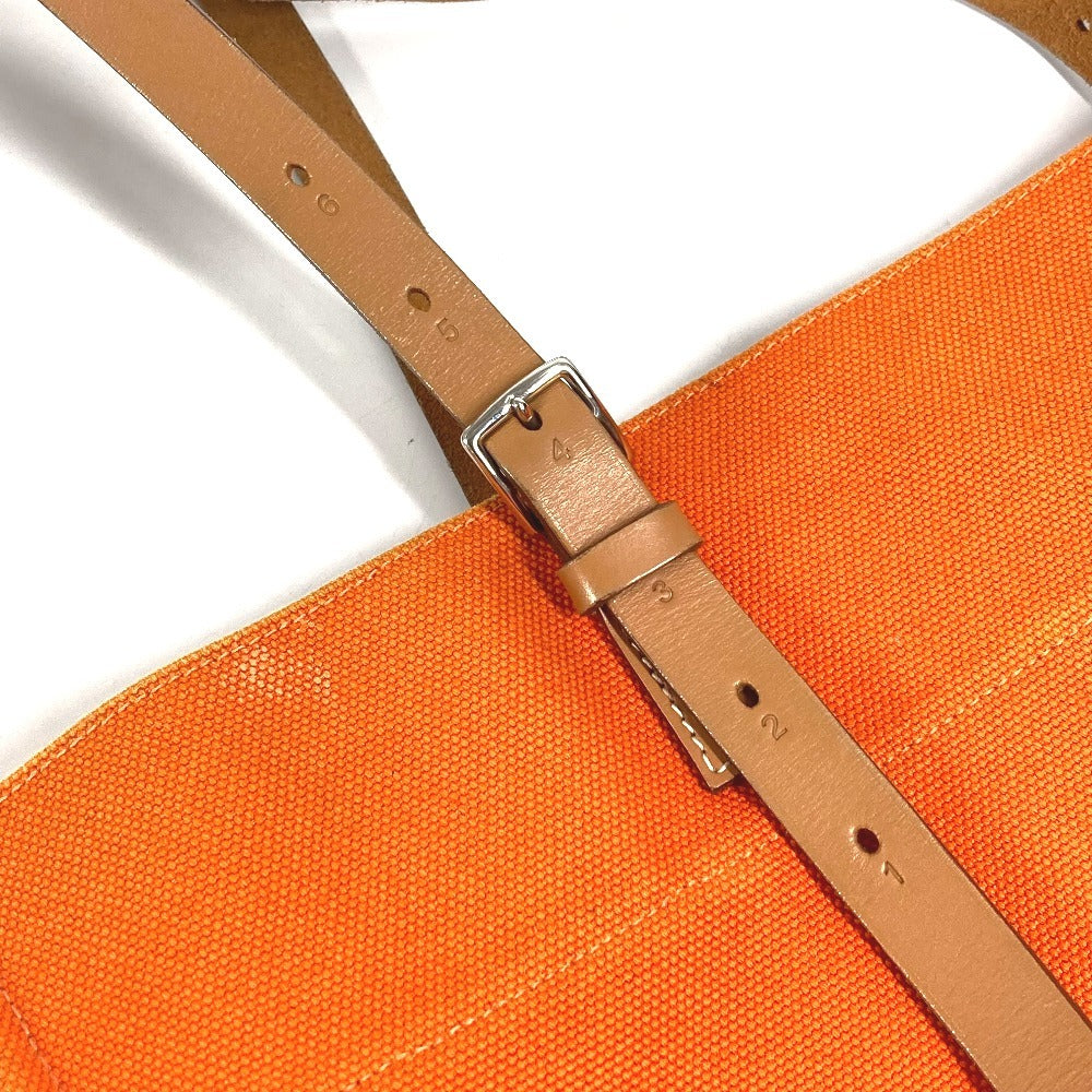 HERMES エトリヴィエール・エラン エトリヴィエールエラン カバン 肩掛け トートバッグ ショルダーバッグ レザー/キャンバス ユニセックス オレンジ