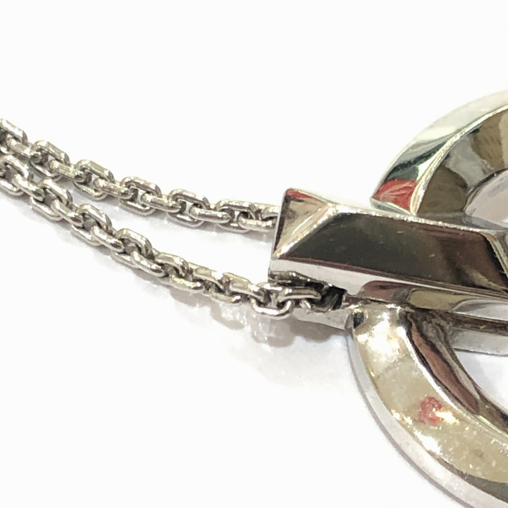 TIFFANY & Co. WG750 Gold T-One Circle Pendant Chain Necklace, Accessory, Jewelry, Necklace, Au750, Women's, Silver