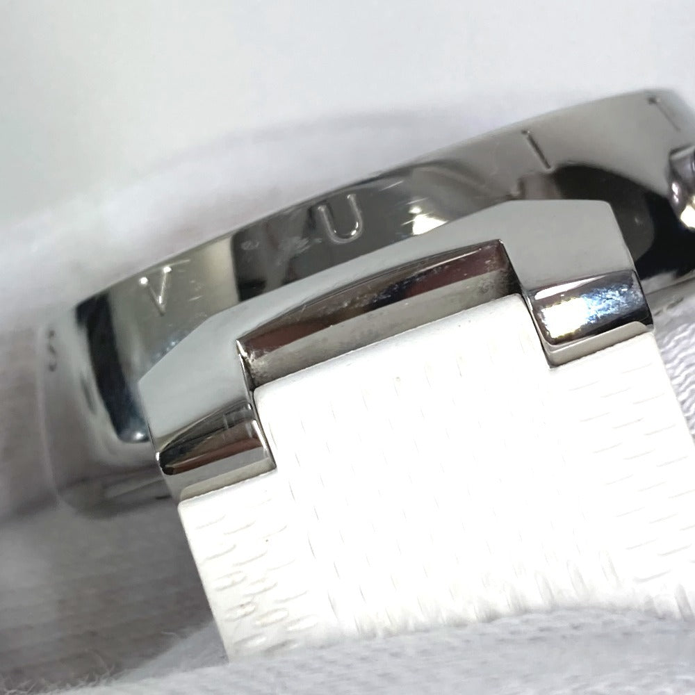 LOUIS VUITTON Q11BA Tambour Lovely Cup Chronograph Watch, Men's Rubber Watch, White