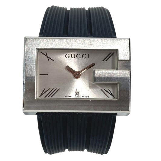 GUCCI 100M G Logo Watch, Men's Stainless Steel, Black