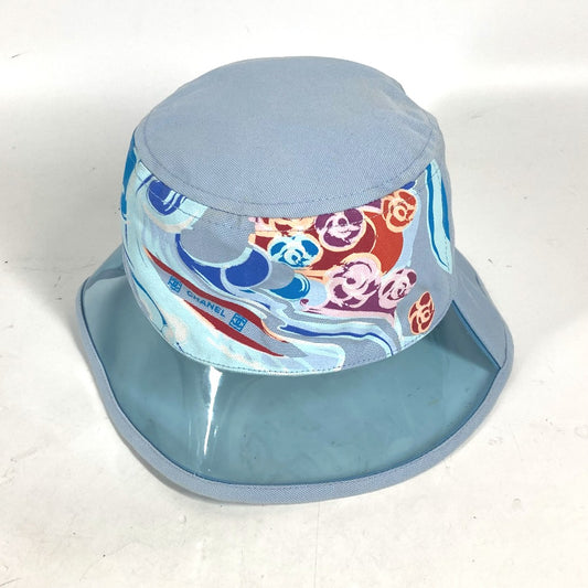 CHANEL スポーツ CC ココマーク カメリア ハット帽 帽子 バケットハット ボブハット ビニール ハット コットン レディース ブルー - brandshop-reference