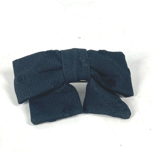 CHANEL 14C ドット 水玉 アクセサリー ヘアアクセサリー バレッタ キャンバス レディース ブラック - brandshop-reference