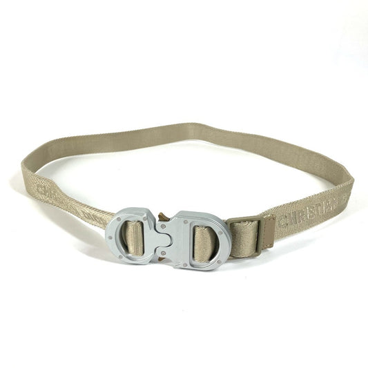 Dior ALYX コラボ アリクス ロゴ ローラーベルト ガチャベルト アクセサリー CD ベルト キャンバス メンズ ベージュ - brandshop-reference