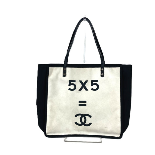 CHANEL レッツ レモン ストレート トートバッグ カバン 肩掛け ショルダーバッグ キャンバス/レザー レディース ブラック - brandshop-reference