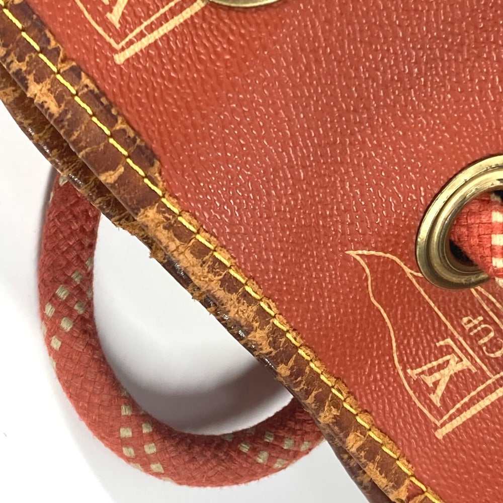 LOUIS VUITTON M80026 ルイヴィトンカップ 95 LVCUP サントロペ カバン 肩掛け 巾着バッグ ショルダーバッグ レザー/キャンバス レディース アボガニー オレンジ - brandshop-reference