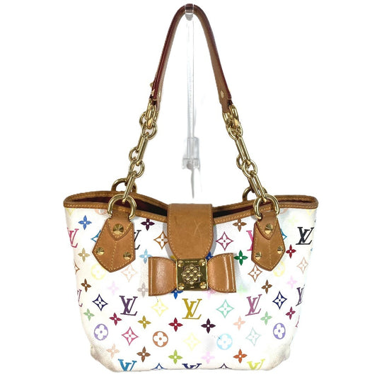 Louis Vuitton M40307 Monogram Multicolor Annie Mm Annie Mm Handbag Bag W Chain Bag Bag Bag Monogram Multicolor Canvas Women's White