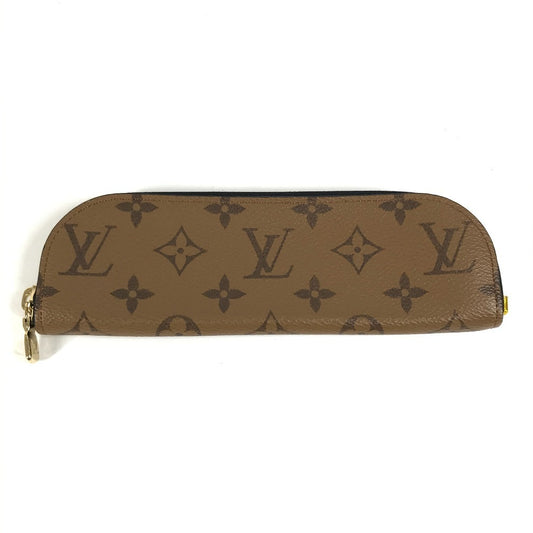 LOUIS VUITTON GI1165 モノグラムリバース ペンシルポーチ・シャーロット 筆箱 ステーショナリー ポーチ ペンケース モノグラムリバースキャンバス ユニセックス ブラウン