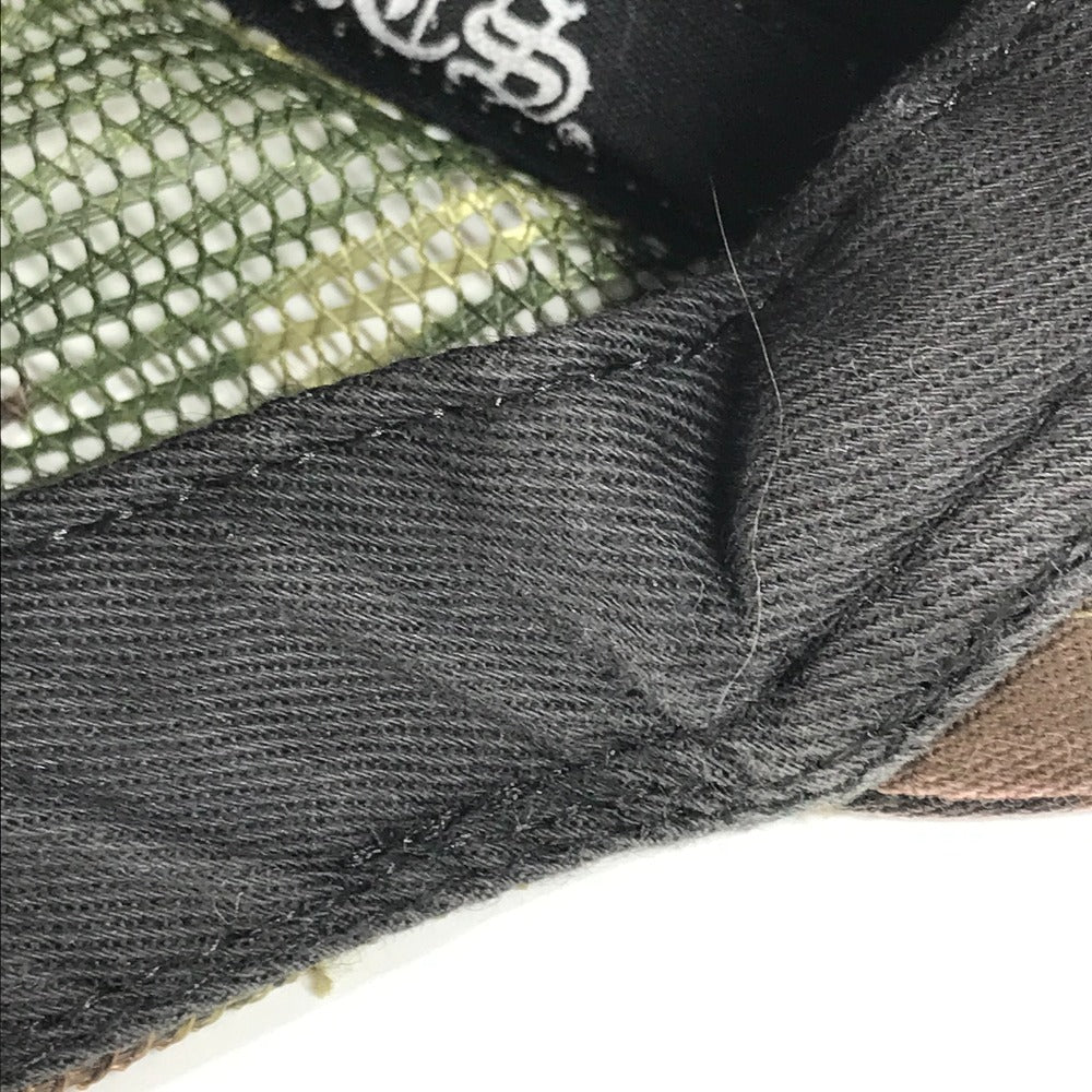 CHROME HEARTS カモフラ 迷彩 ロゴ FUCK 帽子 キャップ帽 ベースボール メッシュ キャップ コットン ユニセックス カーキ