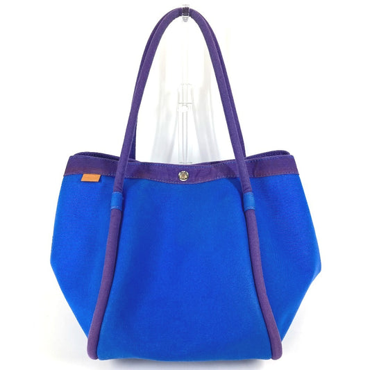 HERMES Sac Baga GM with pouch, Sac Baga GM tote bag, handbag, canvas, women's, blue