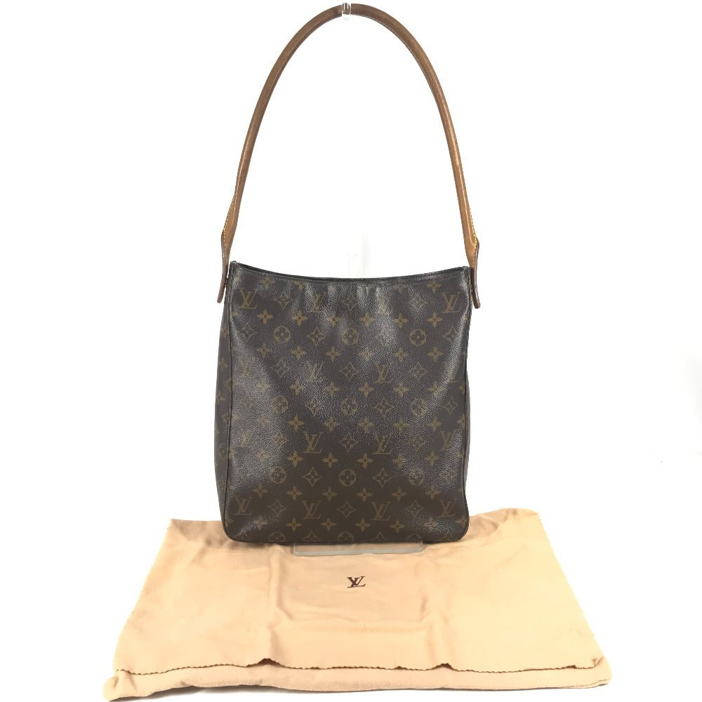 LOUIS VUITTON M51145 Monogram Looping GM Shoulder Bag in Monogram Canvas, Brown