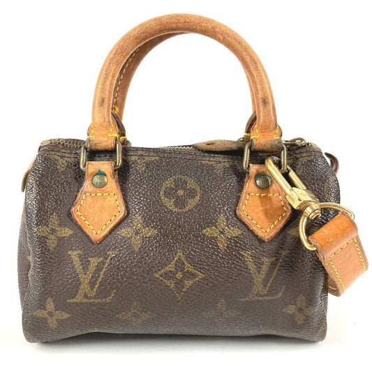 LOUIS VUITTON M41534 Monogram Mini Speedy Bag, 2-Way Bag, Pochette, Handbag, Shoulder Bag, Monogram Canvas, Unisex, Brown