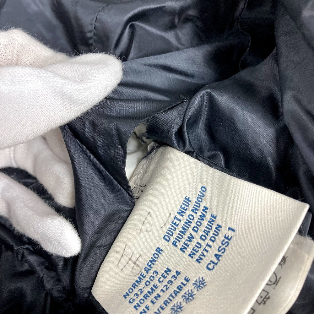 MONCLER logo patch long-sleeved HERMIFUR GIUBBOTTO HERMIFUR JACKET, polyester, long down jacket, women's, navy