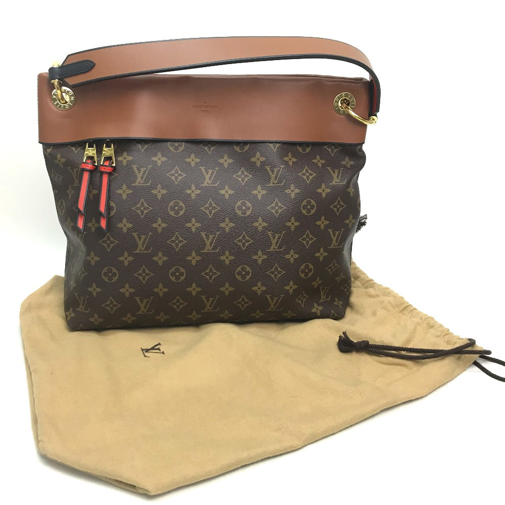 LOUIS VUITTON M43155 Monogram Tuileries Hobo Shoulder Bag in Monogram Canvas, Caramel Brown
