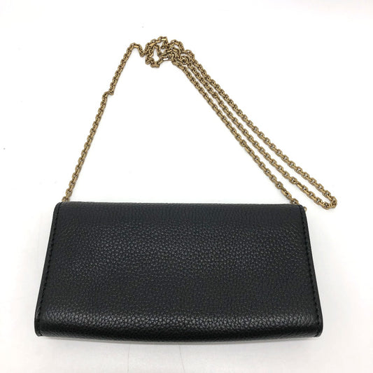 Dior ロゴ/斜め掛け JADIOR カバン チェーンウォレット ショルダーバッグ レザー レディース ブラック