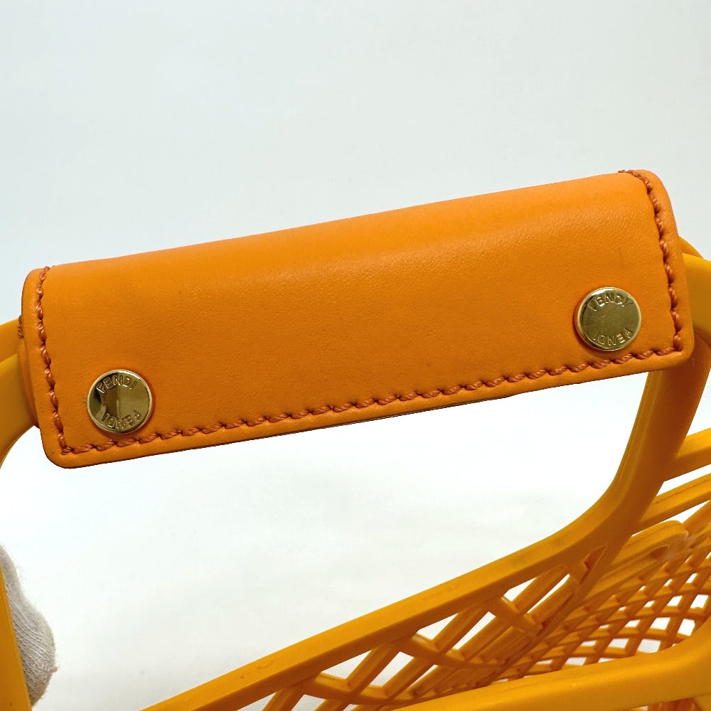FENDI 8GH389 Bucket Medium Bag, Plastic Handbag, Women's, Orange