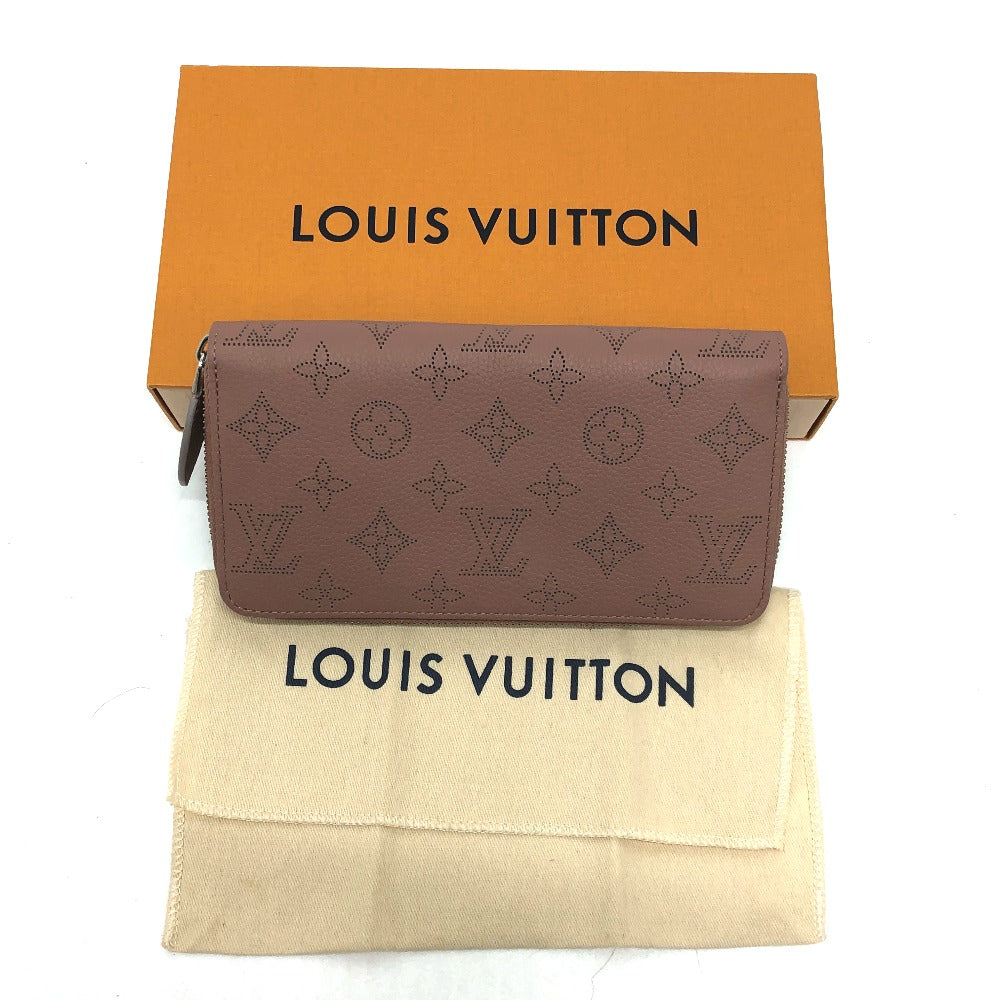 LOUIS VUITTON M61868 Monogram Mahina Zippy Wallet, Round Zipper Long Wallet, Monogram Mahina, Women's, Pink