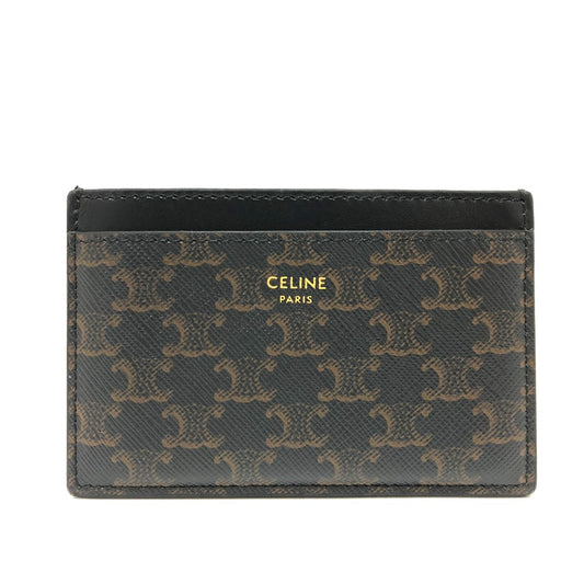 CELINE 10B702BQ4.38NO トリオンフ カードホルダー カードケース カードケース PVC/レザー メンズ - brandshop-reference