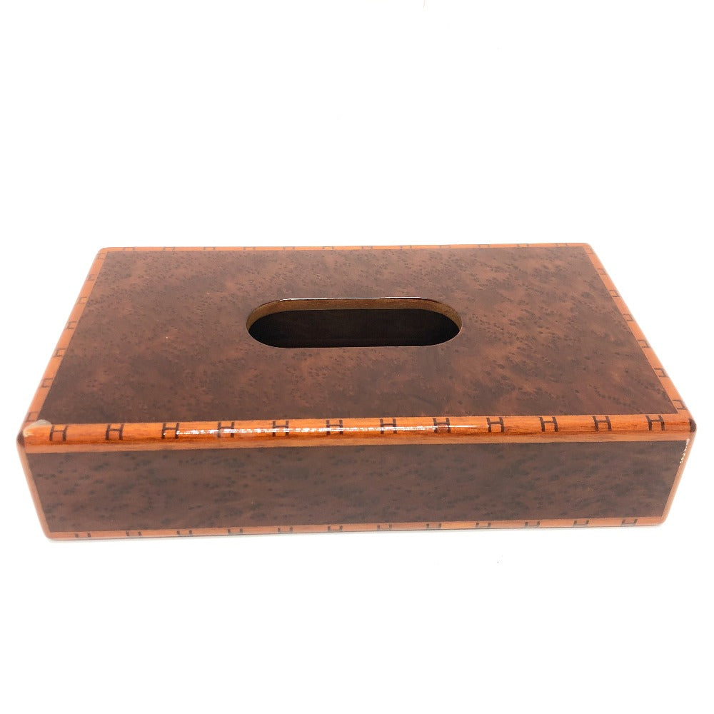 【美品】HERMÈS エルメス ティッシュケース ブラウン レザー 楽天市場】エルメス HERMES ウッド ティッシュケース ボックス