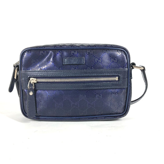 GUCCI 201447 GG Imprime Crossbody Pochette Shoulder Bag, Men's, Blue