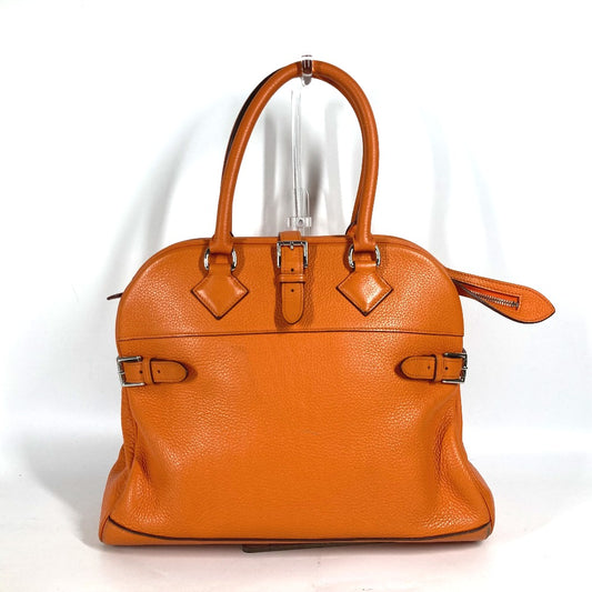 HERMES Atlas 35 Tote Bag, Shoulder Bag, Handbag, Taurillon Clemence Leather, Women's, Orange