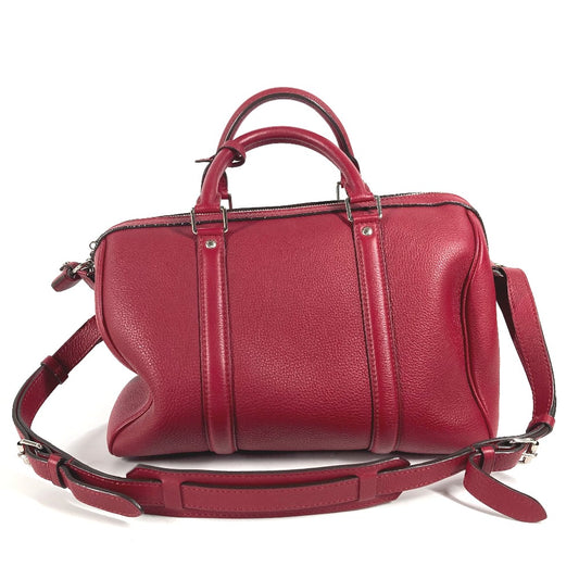 LOUIS VUITTON M94341 Parnassus SC Bag PM Mini Boston Bag, 2-Way Shoulder Bag/Handbag, Leather, Women's, Cherry Red