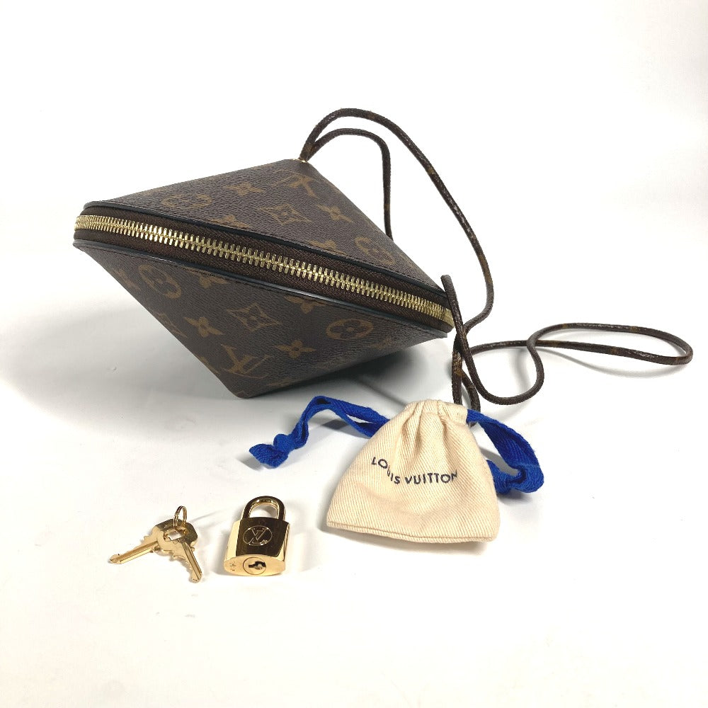 LOUIS VUITTON M44592 모노그램 투피 파티 백 파우치 숄더백 핸드백 모노그램 캔버스 여성 브라운