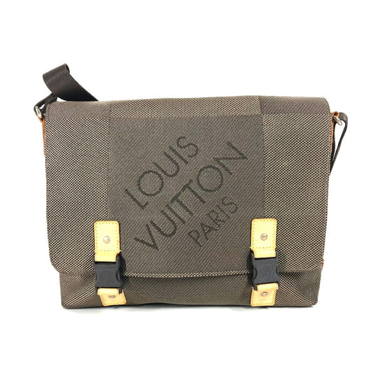LOUIS VUITTON M93077 Damier Geant Rou Messenger Bag, Crossbody Shoulder Bag, Damier Geant Canvas, Men's, TST Khaki