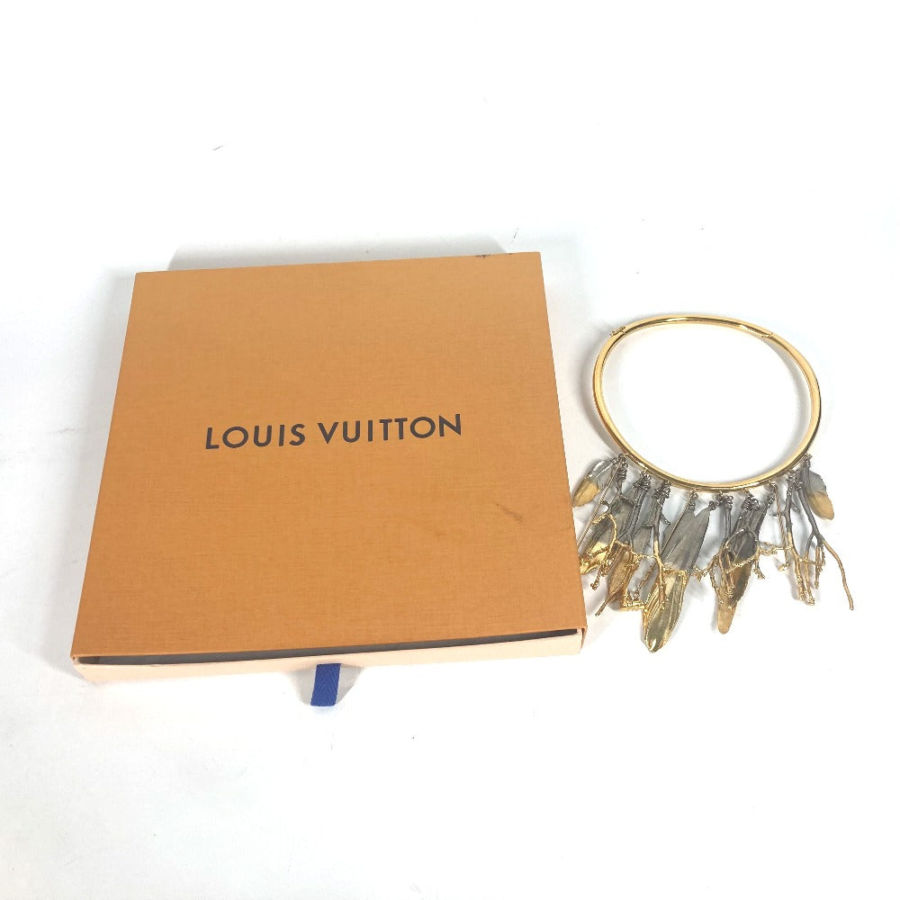 LOUIS VUITTON MP2409 フェザー ネックレス 羽 アクセサリー チョーカー ネックレス メタル レディース ゴールド