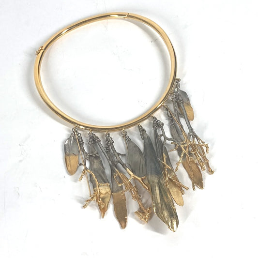 LOUIS VUITTON MP2409 フェザー ネックレス 羽 アクセサリー チョーカー ネックレス メタル レディース ゴールド - brandshop-reference