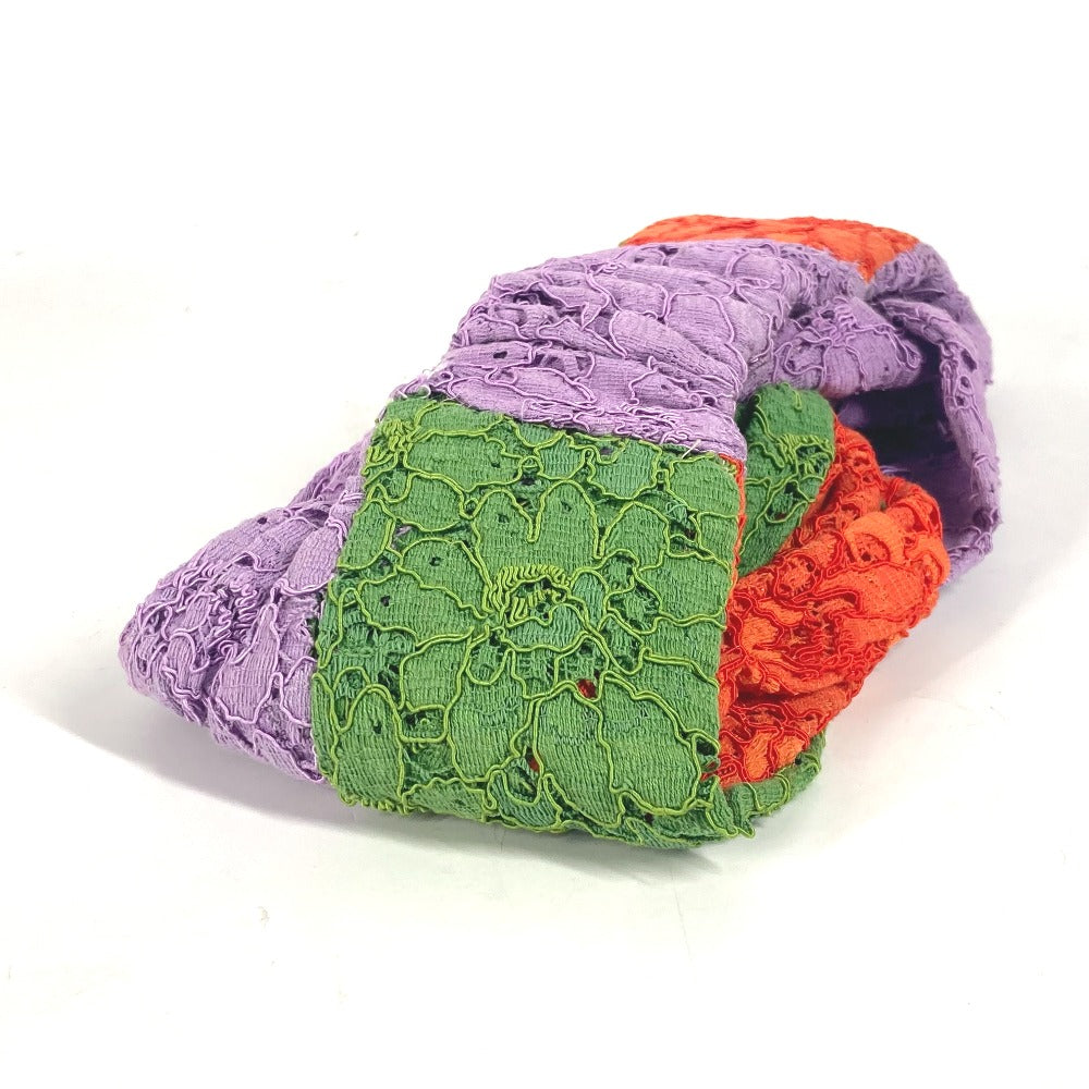 GUCCI 499711 レース フラワー ターバン ヘッドバンド カチューシャ ヘアアクセサリー ヘアバンド レーヨン レディース ライトパープル - brandshop-reference