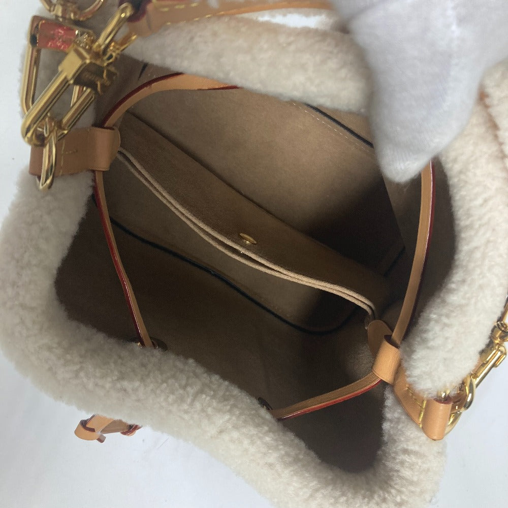 LOUIS VUITTON M46319 Monogram NeoNoe BB Drawstring 2-Way Handbag Fur Crossbody Bag Shoulder Bag Monogram Canvas Women's Brown