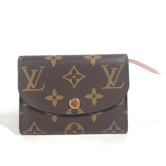LOUIS VUITTON M62361 モノグラム ポルトモネ・ロザリ 財布 2つ折り 小銭入れ コインケース モノグラムキャンバス レディース ローズバレリーヌ ブラウン - brandshop-reference