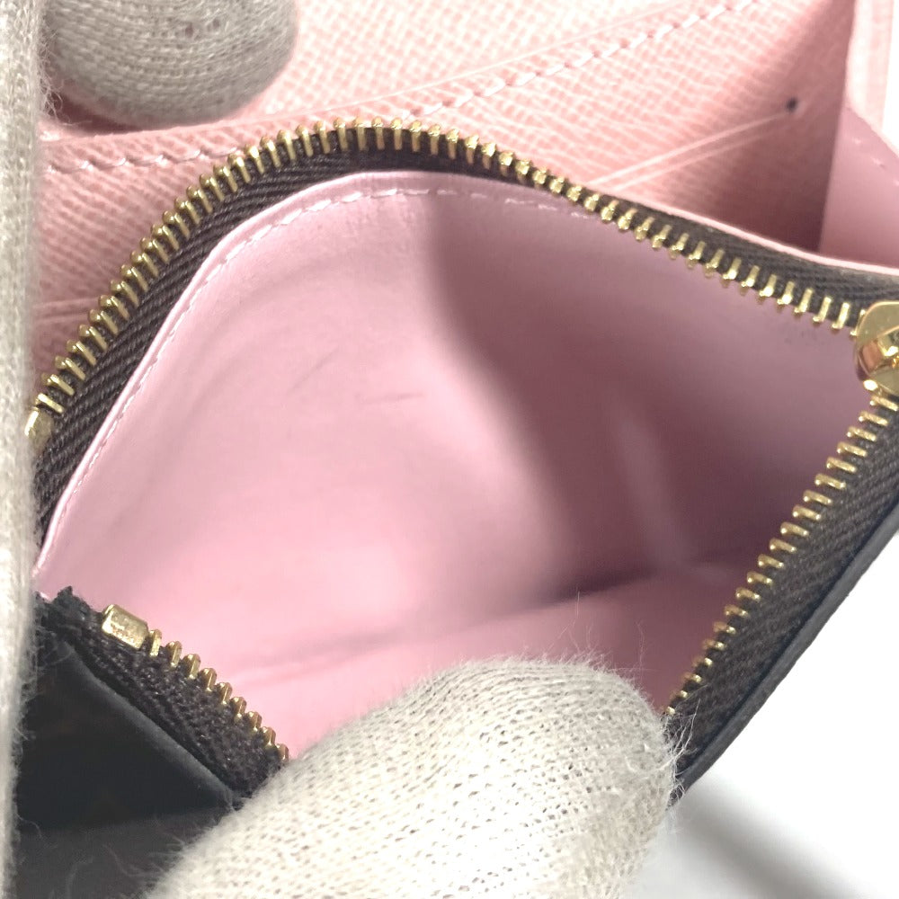 LOUIS VUITTON M62361 モノグラム ポルトモネ・ロザリ 財布 2つ折り 小銭入れ コインケース モノグラムキャンバス レディース ローズバレリーヌ ブラウン - brandshop-reference