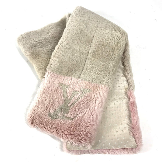 LOUIS VUITTON M70873 LVロゴ ファー エシャルプ LV インザシティ ティペット マフラー ファー レディース ピンク - brandshop-reference