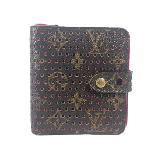 LOUIS VUITTON M95188 モノグラムペルフォ コンパクトジップ コンパクトウォレット 財布 2つ折り財布 モノグラムキャンバス ユニセックス フューシャ ピンク