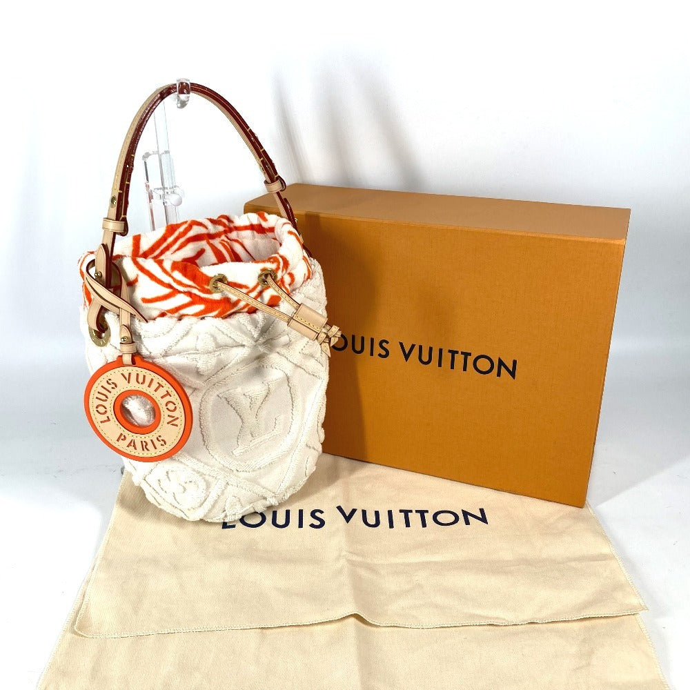 LOUIS VUITTON M25146 モノグラム バケット・LV バケーション 肩掛け ハンドバッグ 巾着 カバン ショルダーバッグ コットン レディース ココホワイト ホワイト