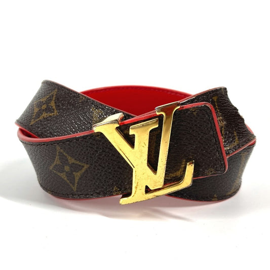 LOUIS VUITTON M9498X モノグラム サンチュール・LVイニシャル 30MM リバーシブル ベルト LVバックル アクセサリー ベルト モノグラムキャンバス レディース レッド - brandshop-reference