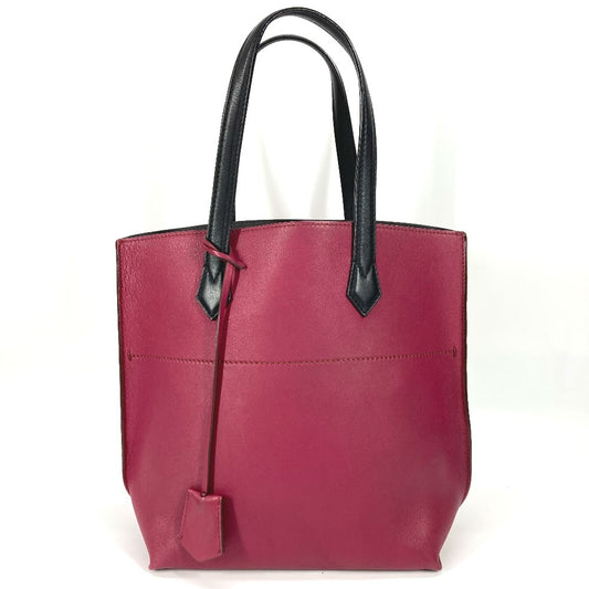 FENDI 8BH262 Two-Tone All-in-One Shopping Tote Bag Shoulder Bag Leather Unisex Purple