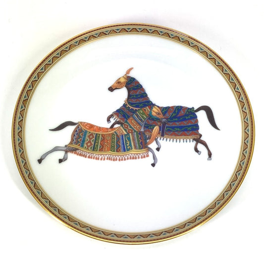 HERMES シュバルドリアン 馬 カトラリー プレート 皿 インテリア お皿 陶器 ユニセックス マルチカラー - brandshop-reference