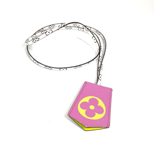 LOUIS VUITTON M67795 Monogram Giant Cloche Kure Bag Charm Key Cover charm Monogram Giant Canvas purple/Yellow x White Used